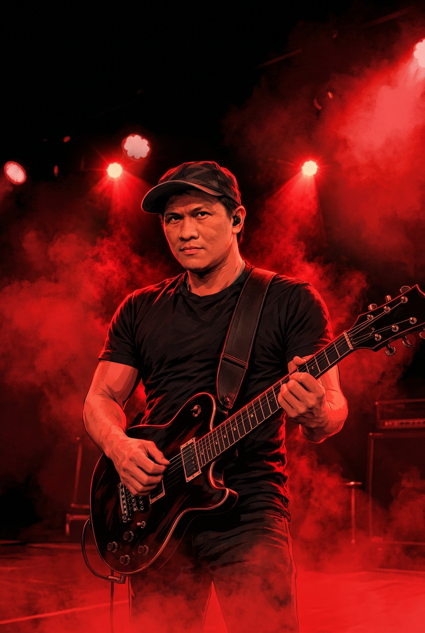 Lon Briones — Main guitar & backing vocals